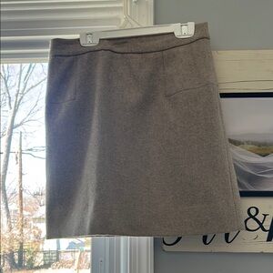J. Crew Factory Cream A-Line Mini Skirt Casual